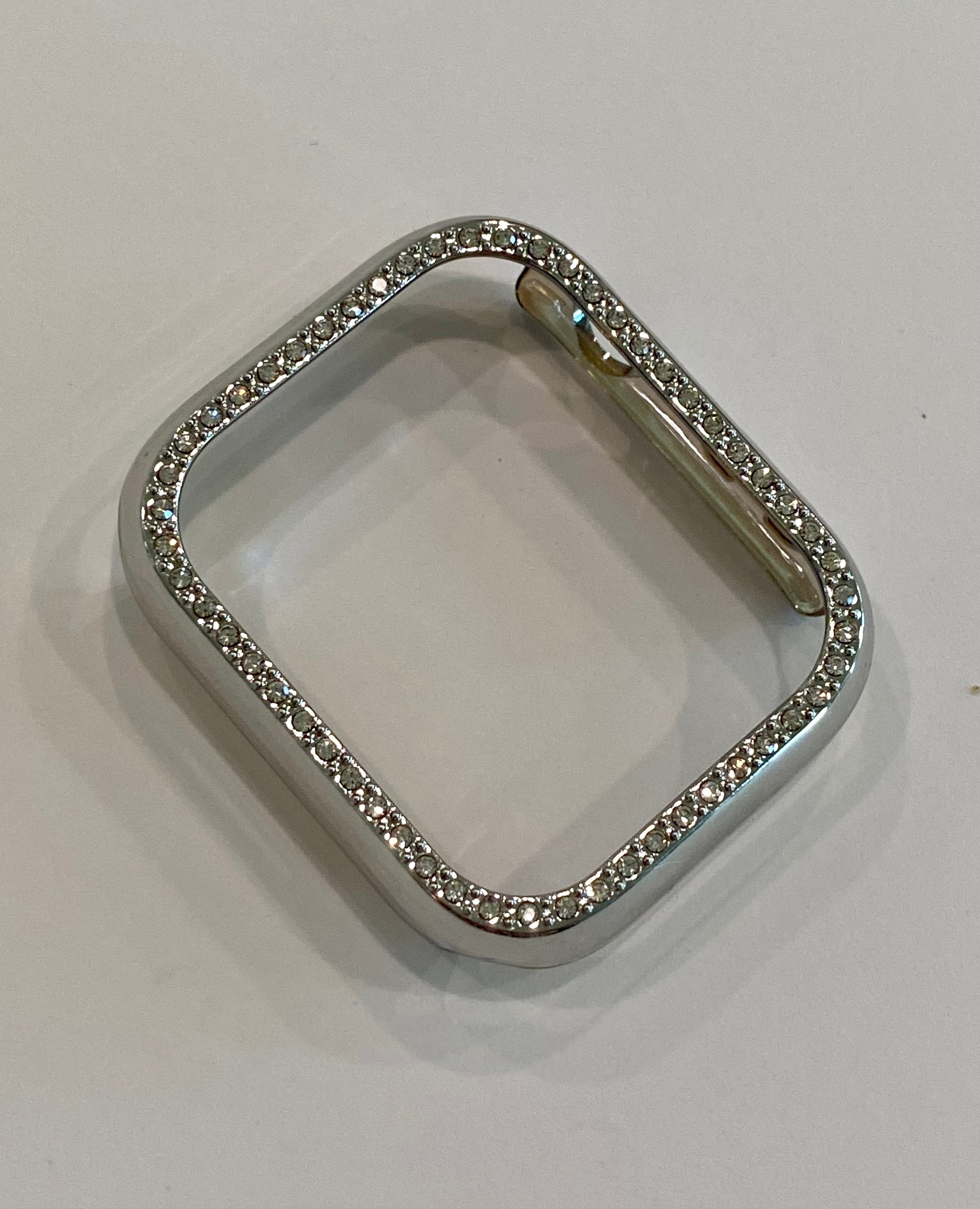 Apple Watch Cover 41mm 45mm 49mm Ultra Crystal Bezel Apple Watch Case Smartwatch Bumper Bling Silver Series 7/8/9 Iwatch Candy