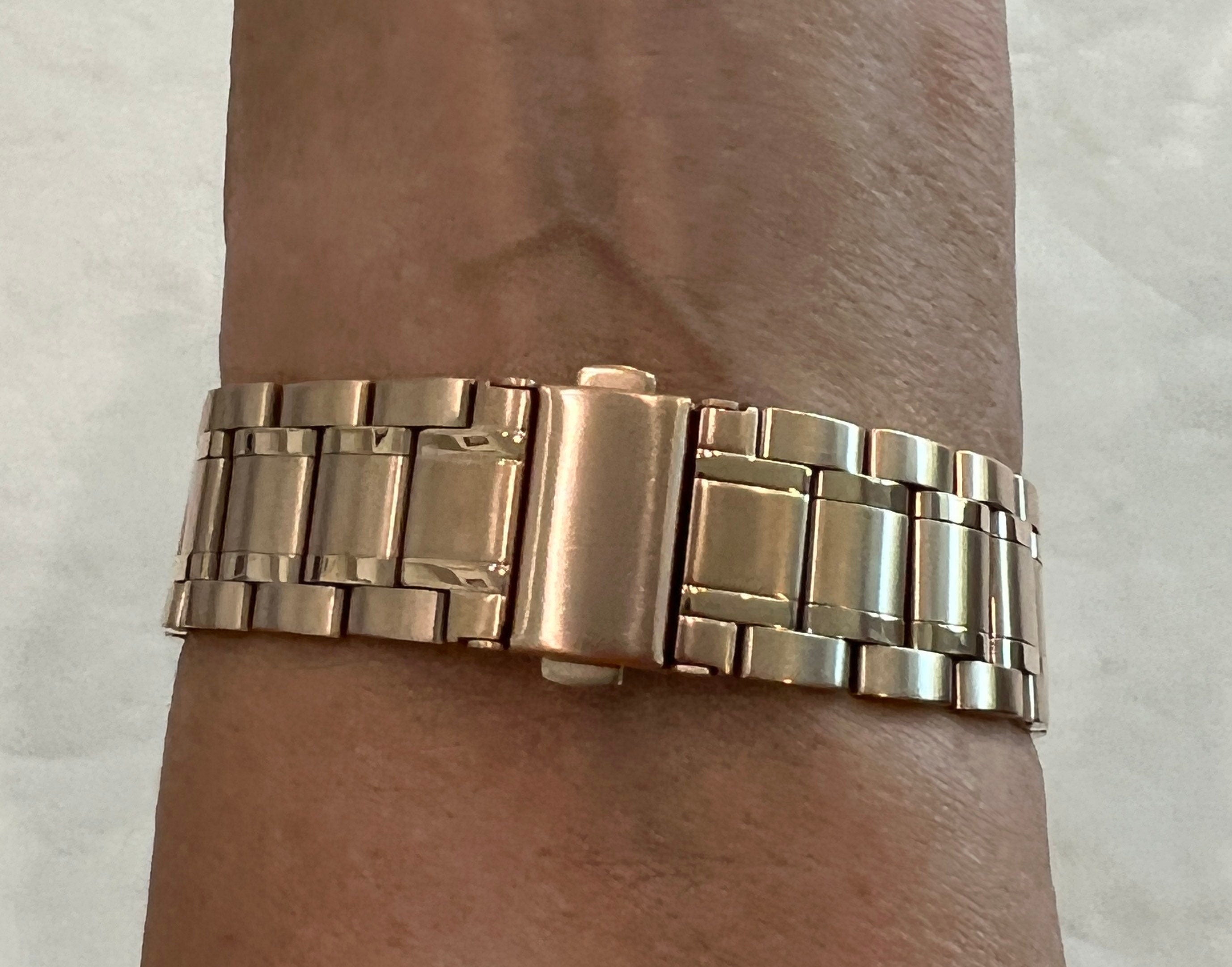 Apple Watch Band 41mm 45mm 49mm Ultra Rose Gold Stainless Steel Ultra Thin & or Lab Diamond Bezel Cover Bling for Smartwatch 38-45mm S 2-10
