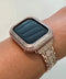 Luxury Apple Watch Band Womens Rose Gold Swarovski Crystals & or Apple Watch Case Baguette Lab Diamonds Bumper Cover Iwatch Candy Bling