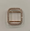 High End Apple Watch Band Woman Baguette Radiant Cut Swarovski Crystals Rose Gold &or Apple Watch Cover Lab Diamond Bezel 38mm-49mm Bling
