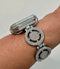 Custom Apple Watch Band Womens Silver Pave Swarovski Crystals & or Apple Watch Cover Baguette Lab Diamond Bezel Bling Iwatch Candy