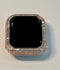 Apple Watch Band Women Rose Gold Swarovski Crystals & or Apple Watch Cover Baguette Lab Diamond Bezel 40mm 41mm 44mm 45mm Iwatch Candy Bling