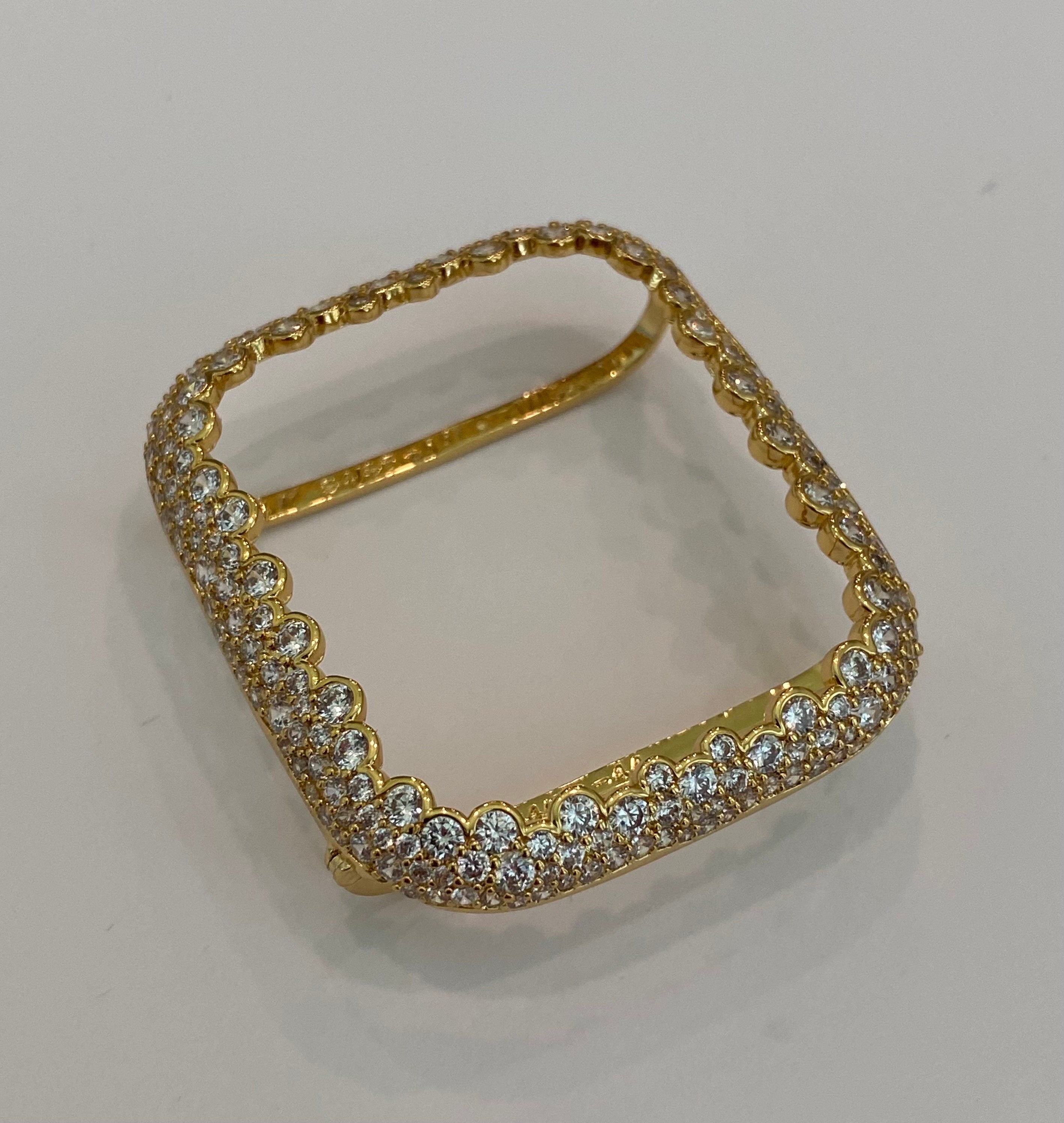 Apple Watch Band Women Gold Swarovski Crystal 38mm-49mm Ultra & or Apple Watch Case Lab Diamond Bezel Apple Watch Cover Iwatch Candy Bling