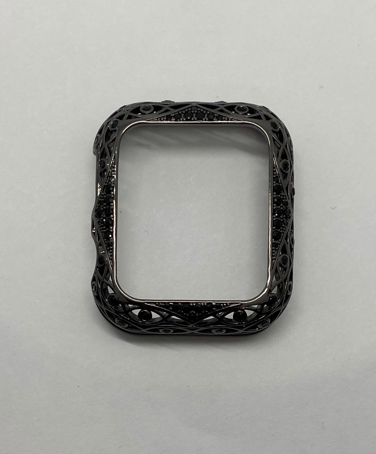 Apple Watch Bezel Cover Black on Black Smartwatch Bumper Crystals 38mm 40mm 41mm 42mm 44mm 45mm Iwatch Candy Bling