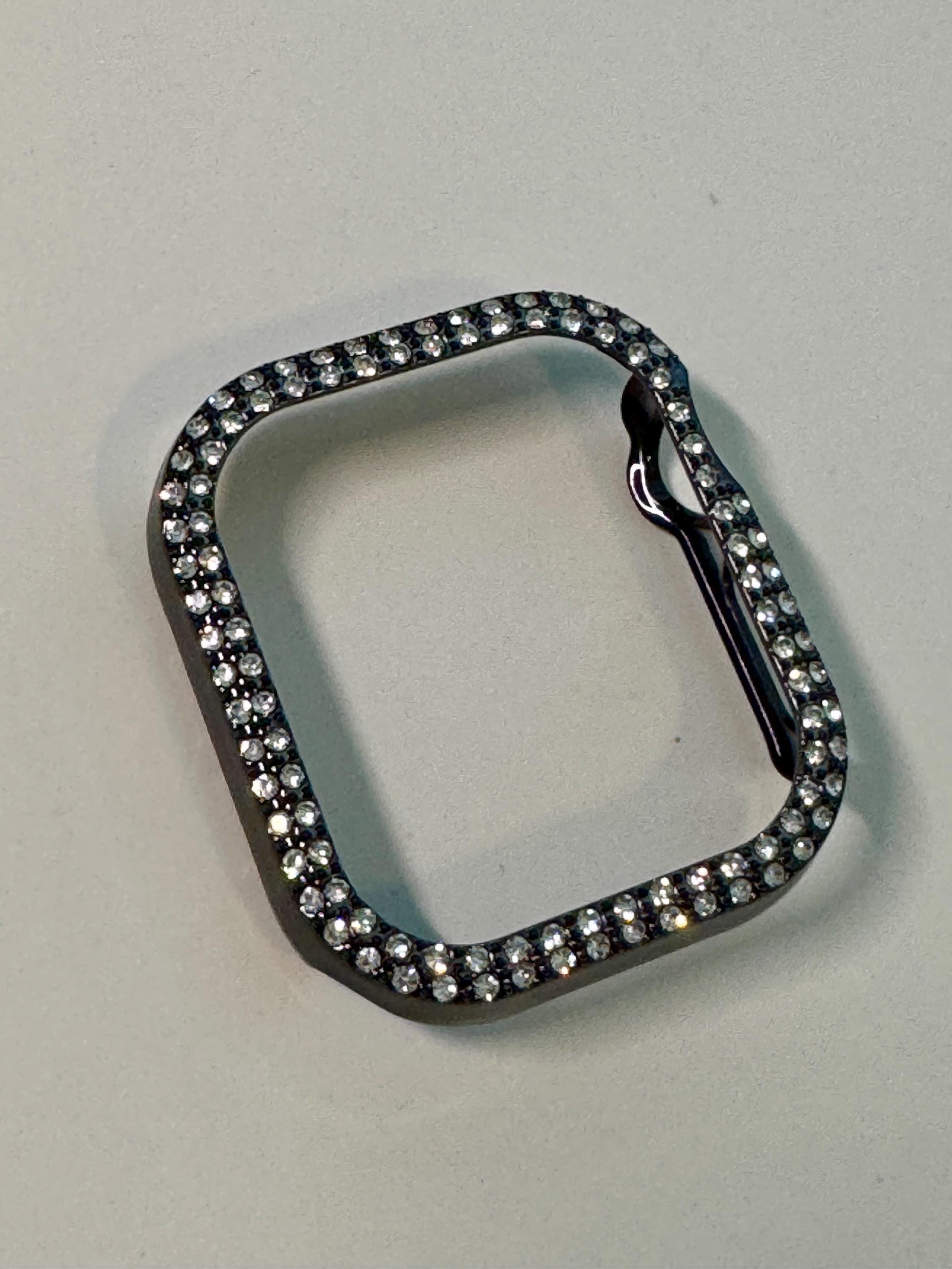 Series 10 Apple Watch Band 42mm 46mm Black Swarovski Crystal & or Apple Watch Cover Rhinestone Iphone Watch Case 38mm-49mm Iwatch Candy
