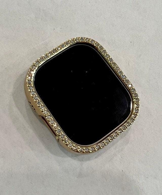 Series 10 Apple Watch Band Gold Swarovski Crystal & or Apple Watch Case Rhinestone Protective Apple Watch Face Iphone Watch 38-49mm Iwatch