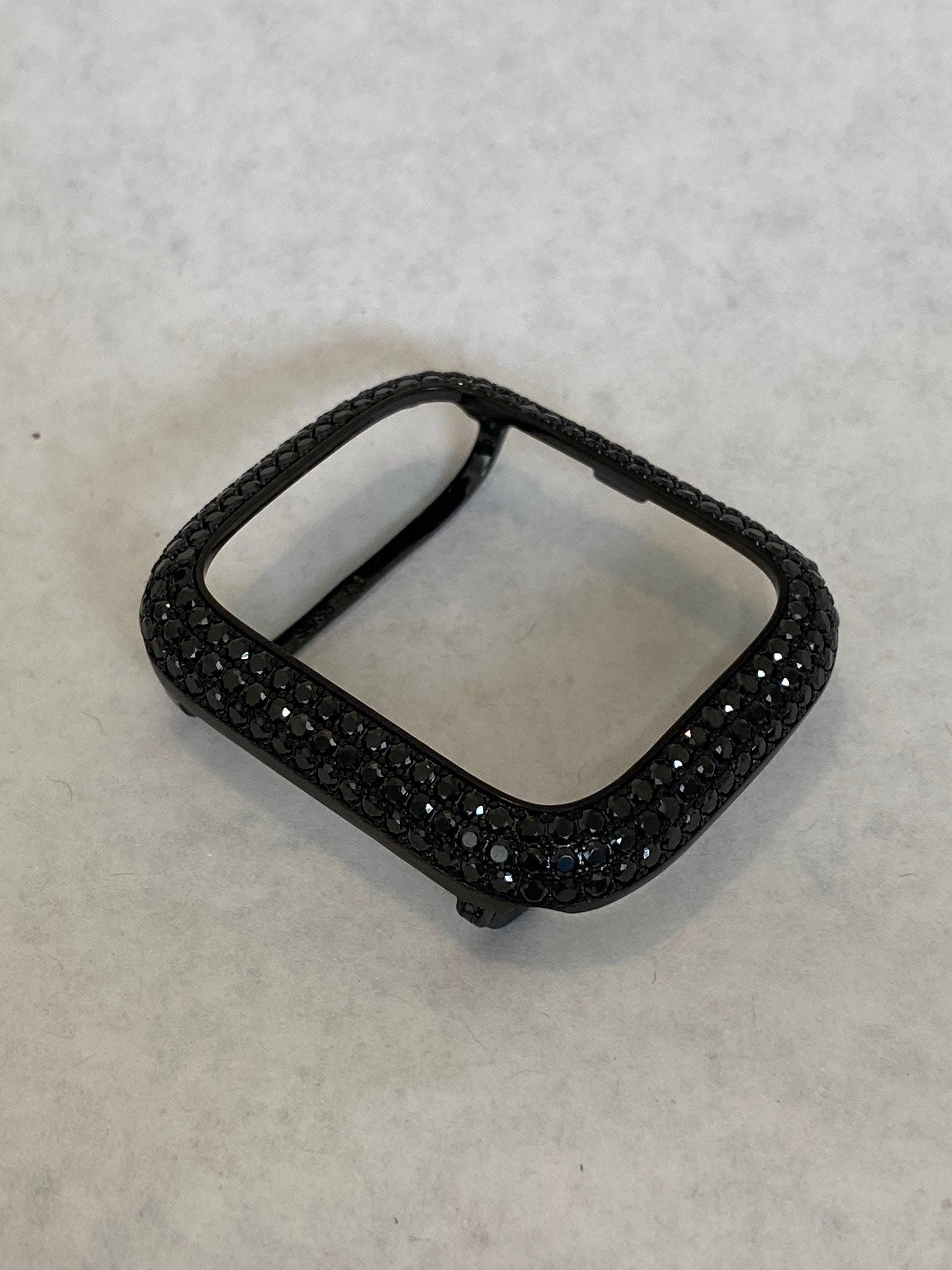 Apple Watch Band Black on Black Swarovski Crystals & or Apple Watch Case Lab Diamond Bezel 38mm-49mm Ultra Apple Watch Cover Iwatch Candy