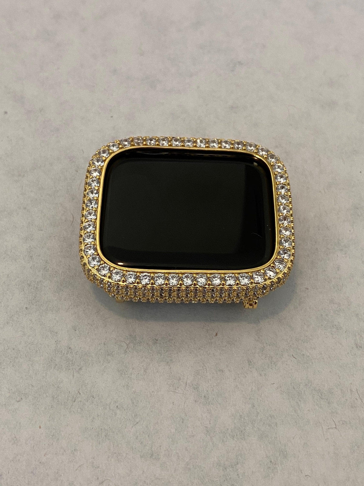 Apple Watch Cover Gold Lab Diamond Bezel Apple Watch Case 38m-49mm Ultra Smartwatch Bumper Iwatch Candy Bling Series 2-9