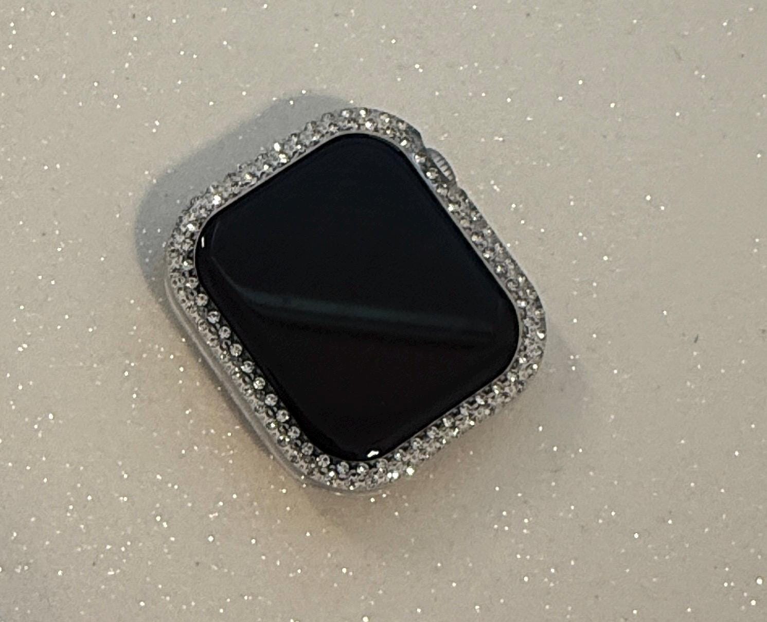 Series 10/11 Apple Watch Cover Bezel Clear Case Swarovski Crystals Apple Watch Cases Smartwatch Bumper Bling 38mm-46mm