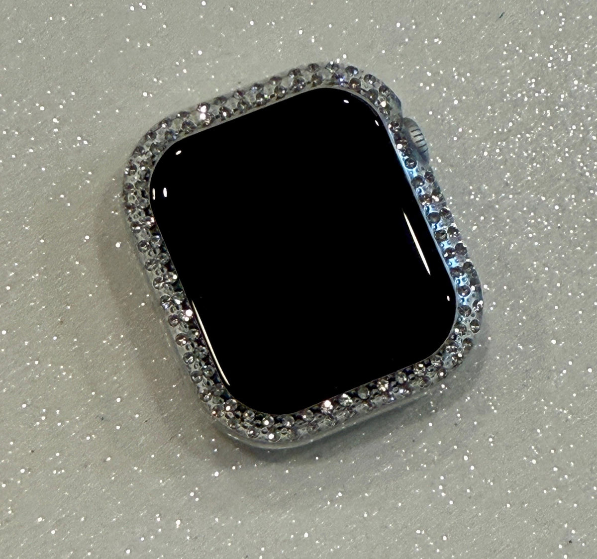 Series 10/11 Apple Watch Cover Bezel Clear Case Swarovski Crystals Apple Watch Cases Smartwatch Bumper Bling 38mm-46mm