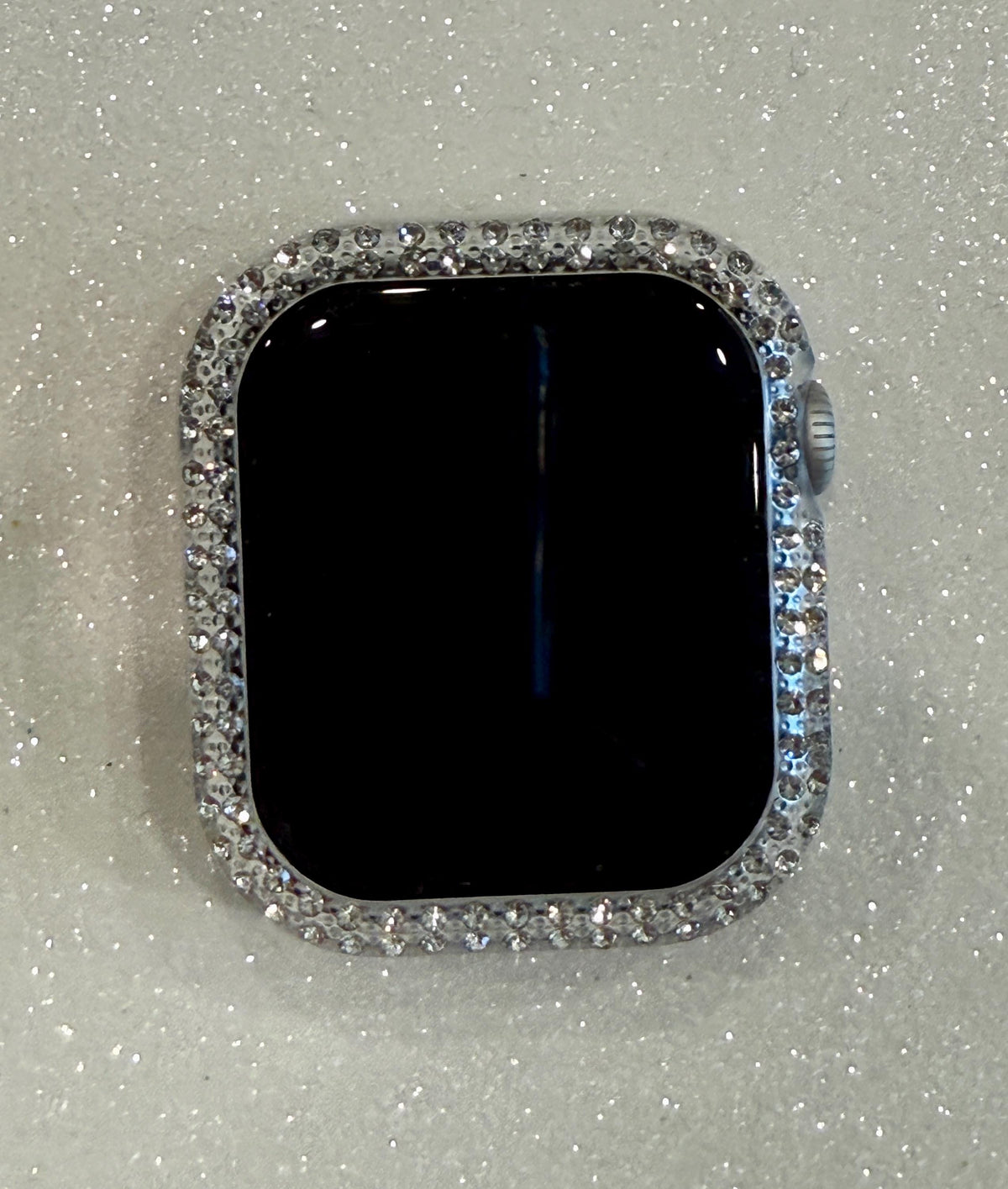 Series 10/11 Apple Watch Cover Bezel Clear Case Swarovski Crystals Apple Watch Cases Smartwatch Bumper Bling 38mm-46mm