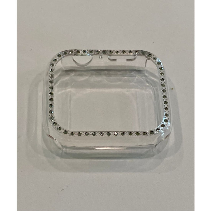 New Series 7-8 Apple Watch Bezel Cover 41mm 45mm Clear Crystal Iwatch Bumper Cover Bling Smartwatch Bumper - 41mm apple watch, 45mm apple