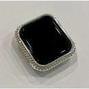 New Series 8 Apple Watch Bezel Case Cover 41mm 45mm Silver or Gold Swarovski Crystals Stainless Steel Smartwatch Bumper Bling Final Sale -