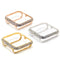 New Series 8 Apple Watch Bezel Case Cover 41mm 45mm Silver or Gold Swarovski Crystals Stainless Steel Smartwatch Bumper Bling Final Sale -
