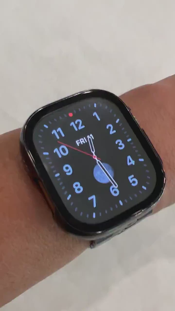 Series 11 Black Apple Watch Band Stainless Steel 42mm 46mm 49mm Ultra for Iphone Watch 44mm 45mm Iwatch Band Only