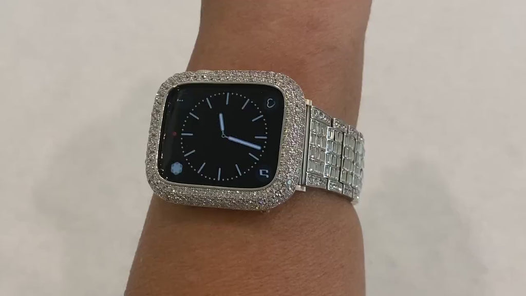 Ultra 49mmApple Watch Band 38mm 40mm 41mm42mm 44mm 45mm Swarovski Crystal & or Apple Watch Case Lab Diamond Bezel Iwatch Candy Bling