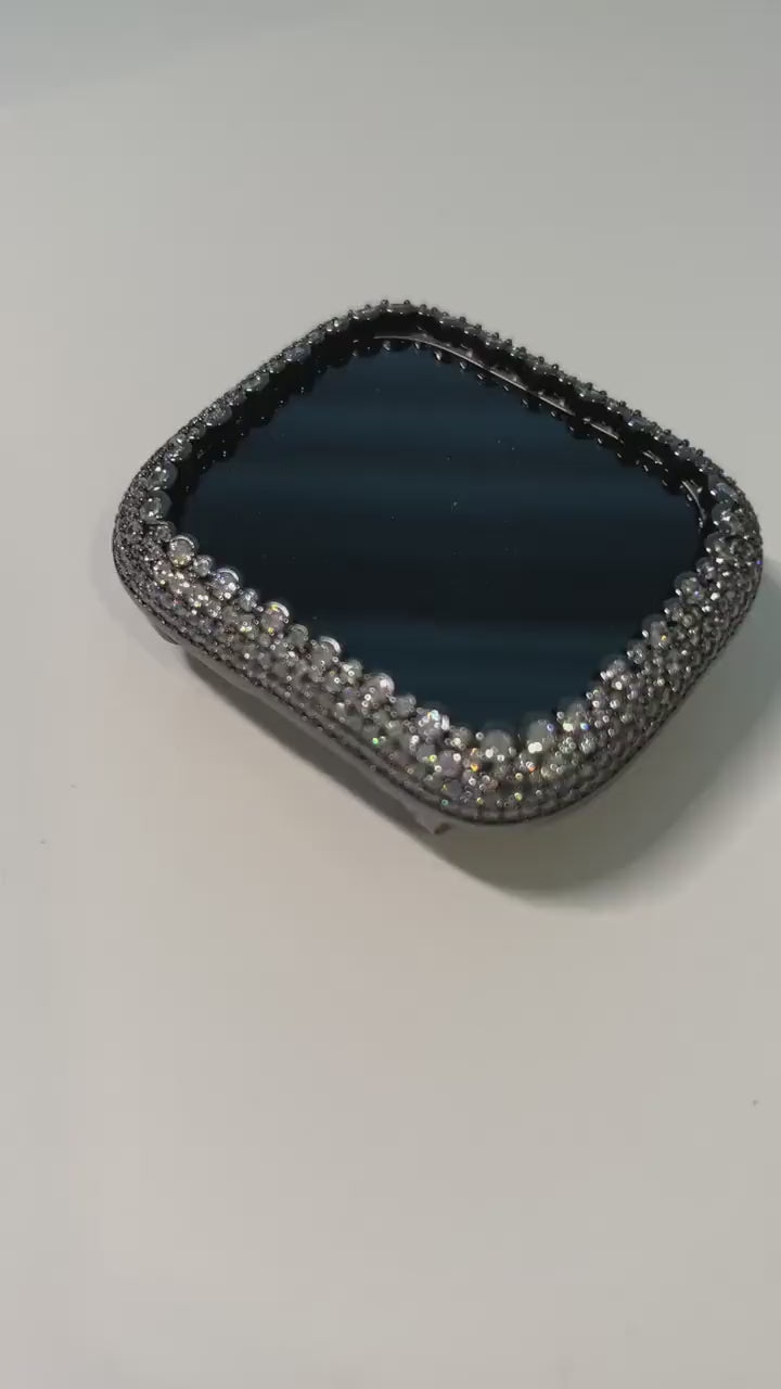 Ultra 49mm Apple Watch Bezel for Apple Watch 48mm Ultra Black Pave Lab Diamonds Apple Watch Cover 49mm Ultra Apple Watch Iwatch Series 10-11