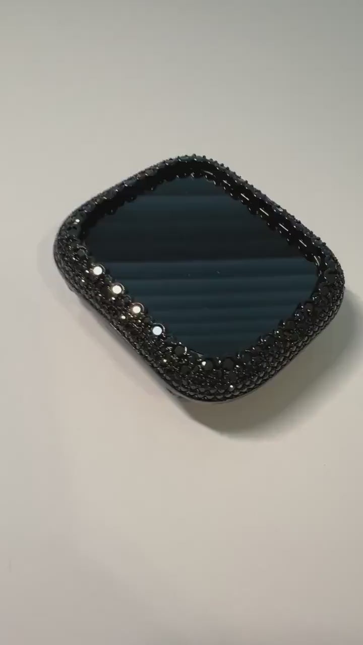 Ultra 49mmApple Watch Case for Apple Watch 49mm Ultra Black on Black Pave Lab Diamond Apple Watch Cover 49mm Ultra Apple Watch Iwatch Candy