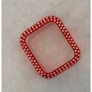 Red Apple Watch Band Cover Bezel Iwatch Case Crystal Faceplate Series 6 SE Iphone Case Bling - 40mm apple watch, 44mm apple watch, apple