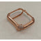 Rose Gold Apple Watch Band Women 38 40 42 44mm & or Pave Lab Diamond Bezel Case for Iwatch - apple watch, apple watch band, apple watch band