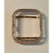 Series 7-8 Apple Watch Bezel Cover 40mm 44mm 3 Rows Lab Diamond Baguettes in 14k Rose Gold Plated Metal Smartwatch Bumper - 40mm apple