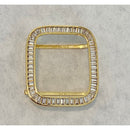 Series 7,8 Gold Apple Watch Band 41mm 45mm Swarovski Crystals & or Lab Diamond Baguette Bezel Cover Smartwatch Case Bling 38mm-45mm - apple