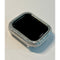 Series 7-8 Silver Apple Watch Bezel Cover 40mm 41mm 44mm 45mm with 3 Rows of Lab Diamond Baguettes Smartwatch Case Bumper Bling - 40mm apple