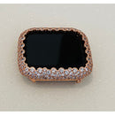 Series 7 Bling Apple Watch Case Cover Woman Rose Gold Lab Diamond Bezel Smartwatch Bumper 41mm 45mm - apple watch, apple watch band 40,