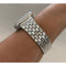 Silver Apple Watch Band Swarovski Crystal Baguettes & or Apple Watch Cover Lab Diamond Bezel Case Bling 38mm-49mm Ultra S1-8 - 40mm apple