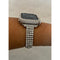 Silver Apple Watch Band Women 41mm 45mm 49mm Ultra Series 8 Swarovski Crystals & or Lab Diamond Bezel Cover Bumper 38mm-44mm Series 1-8 -