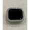 Silver Apple Watch Series 8 Case Cover with Large 3.5mm Lab Diamonds Bezel Smartwatch Bumper Faceplate - 41mm apple watch, 45mm apple watch,