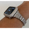 Ultra 49mm Apple Watch Band Silver Swarovski Crystals & or Apple Watch Cover Lab Diamond Bezel Smartwatch Bumper Case 38mm-49mm - apple