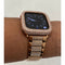 41mm 45mm Apple Watch Band Women Rose Gold 38mm 40mm 42mm 44mm Lab Diamond Bezel Cover Iwatch Bling