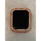41mm 45mm Apple Watch Bezel Cover Rose Gold Metal Cover Floral Design Swarovski Crystals 38mm 40mm 42mm 44mm Series 6 SE  bzl