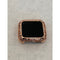 41mm 45mm Rose Gold CZ Apple Watch Bezel Bumper Swarovski Crystals, Smartwatch Case Cover Lace 38mm 40mm 42mm 44mm
