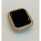 41mm 45mm Series 7-8 Apple Watch Bezel Cover Pave Lab Diamond Silver, Rose Gold, Yellow Gold, Black on Black 38-45mm Series 1-8