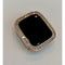 Apple Watch Band 40mm 44mm Rose Gold Swarovski Crystal Baguettes 38mm42mm & or Baguette Lab Diamond Bezel Cover