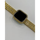Apple Watch Band 41mm 45mm 49mm Ultra Swarovski Crystals & or Apple Watch Case Cover Bling Choice of Colors 38-45mm Series 2-8