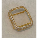 Apple Watch Band 41mm 45mm Gold Women's Swarovski Crystal & or Lab Diamond Bezel 38 40 42 44mm S1-8 Smartwatch Bumper