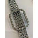 Apple Watch Band 41mm 45mm Series 7 Swarovski Crystals & or Crystal Apple Watch Bezel Cover Choice of Colors