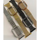 Apple Watch Band 41mm 45mm Series 7 Swarovski Crystals & or Crystal Apple Watch Bezel Cover Choice of Colors
