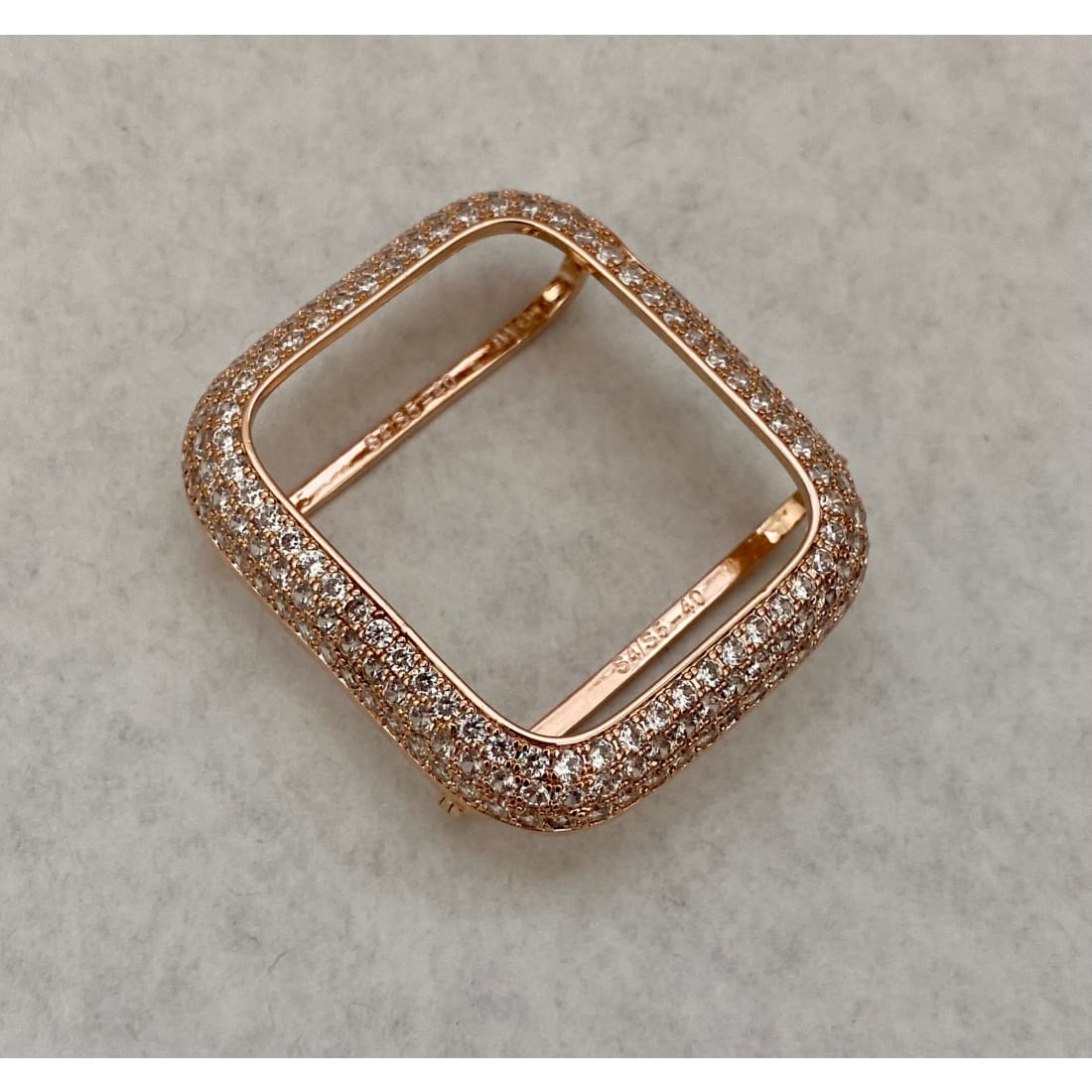 Apple Watch Band Baguette Swarovski Crystals & or Lab Diamond Bezel Cover In 38,40,41,42,44,45mm Series 2,3,4,5,6,7,8 SE