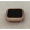 Apple Watch Band Series 7 41mm 45mm Rose Gold & or Pave Lab Diamond Bezel Cover Iwatch Bumper 38 40 42 44mm