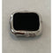 Apple Watch Bezel Cover 44mm Silver Lab Diamonds, Smartwatch Bumper Bling Case Series 4-6
