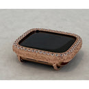 Apple Watch Bezel Cover Rose Gold Bumper Face Filigree Lab Diamonds Series 6 SE bzl