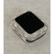 Apple Watch Bezel Cover Silver Cover Floral Design Swarovski Crystal Smartwatch Bumper 38mm 40mm 41mm 42mm 44mm 45mm Series 2-8 SE