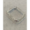 Apple Watch Bezel Cover Silver Lace Design Metal Case with Inset Rhinestones 38 40 42 44mm Series 6 Custom Handmade
