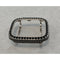Apple Watch Bezel Cover Silver With Black Lab Diamonds, Metal Iwatch Band Bumper Case 2.5mm 6 Final Sale