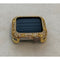 Apple Watch Case Cover Gold Swarovski Crystals, Smartwatch Bumper Bezel Bling 38mm 40mm 42mm 44mm Series 6