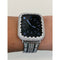 Apple Watch Cover 41mm 45mm Silver Lab Diamond Bezel Case 38mm 40mm 42mm 44mm Smartwatch Bumper Bling Series 1-8